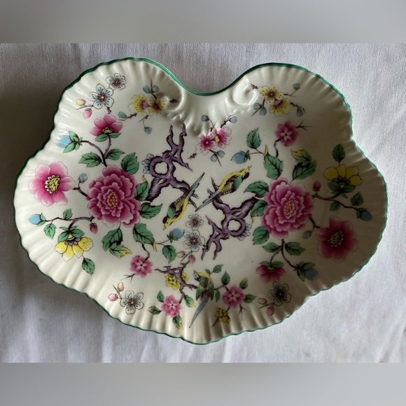 James Kent Old Foley Staffordshire England Chinese Rose Dish - Picture 3 of 5